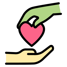 Love hand icon