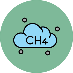 méthane Icône