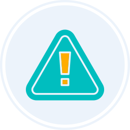 Warning sign icon