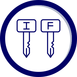 clave externa icono