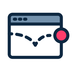 Bounce rate icon