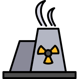 fissione nucleare icona
