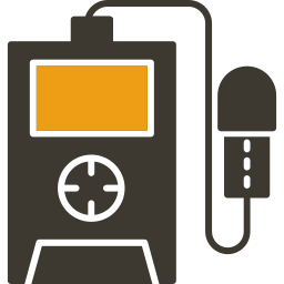 detector de radiação Ícone