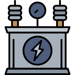 Силовой трансформатор иконка