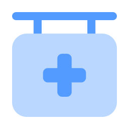 Hospital sign icon