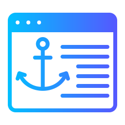 Anchor text icon