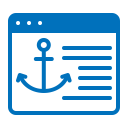 Anchor text icon