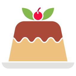 pastel de gelatina icono
