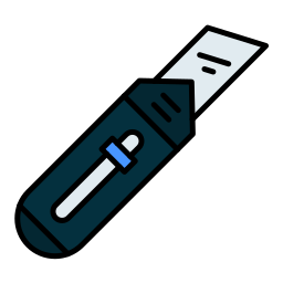 Cutter knife icon