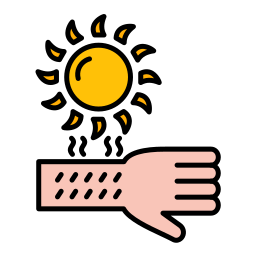 солнечный ожог иконка
