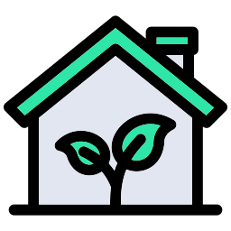 Eco house icon