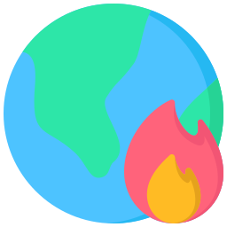 globale erwärmung icon