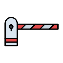 Parking barrier icon