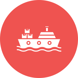 barco de carga icono