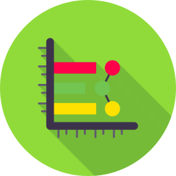 diagramme à bandes Icône