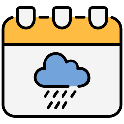 día lluvioso icono