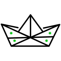 barchetta di carta icona