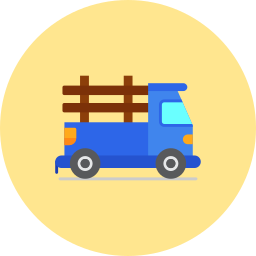 Pickup truck icon