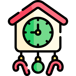 Christmas clock icon