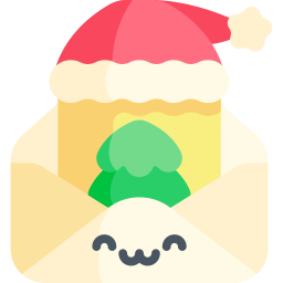 mensaje de navidad icono