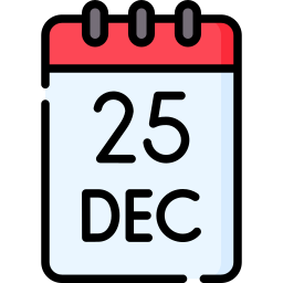 Christmas calendar icon