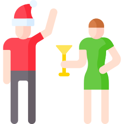 Holidays party icon