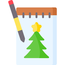 Christmas notes icon