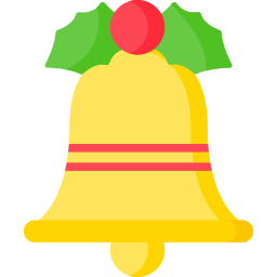 campana de navidad icono