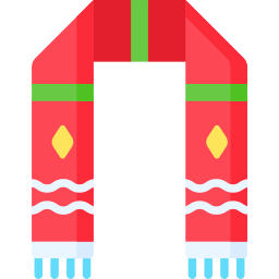 sciarpa invernale icona