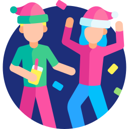 Holidays party icon