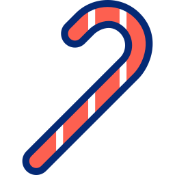 Candy cane icon