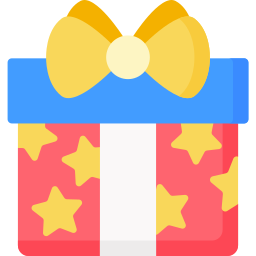 caja de regalo icono