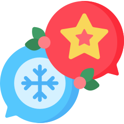Christmas message icon