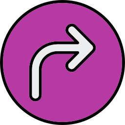 Turn right icon