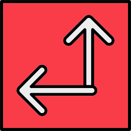 두 개의 화살표 icon