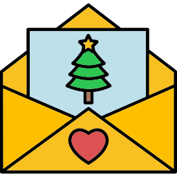 Рождественская почта иконка