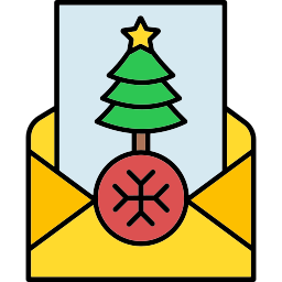 correo de navidad icono