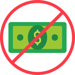 No cash icon