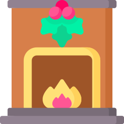 Christmas holly icon