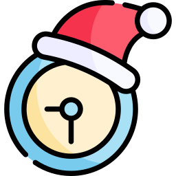 Рождественские часы иконка