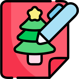 Christmas notes icon