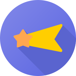 Falling star icon