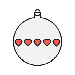 Christmas ornament icon