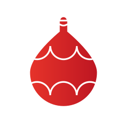 Christmas ornament icon