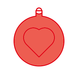 Christmas ornament icon