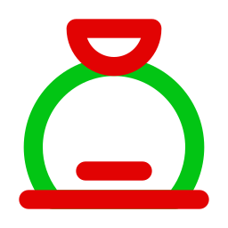 Santa bag icon