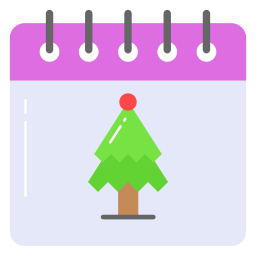 calendrier de noël Icône