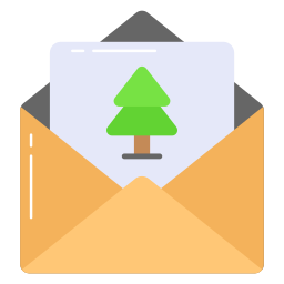 Christmas card icon