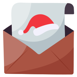 Christmas letter icon
