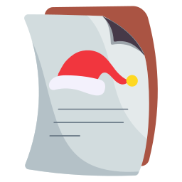 Christmas letter icon